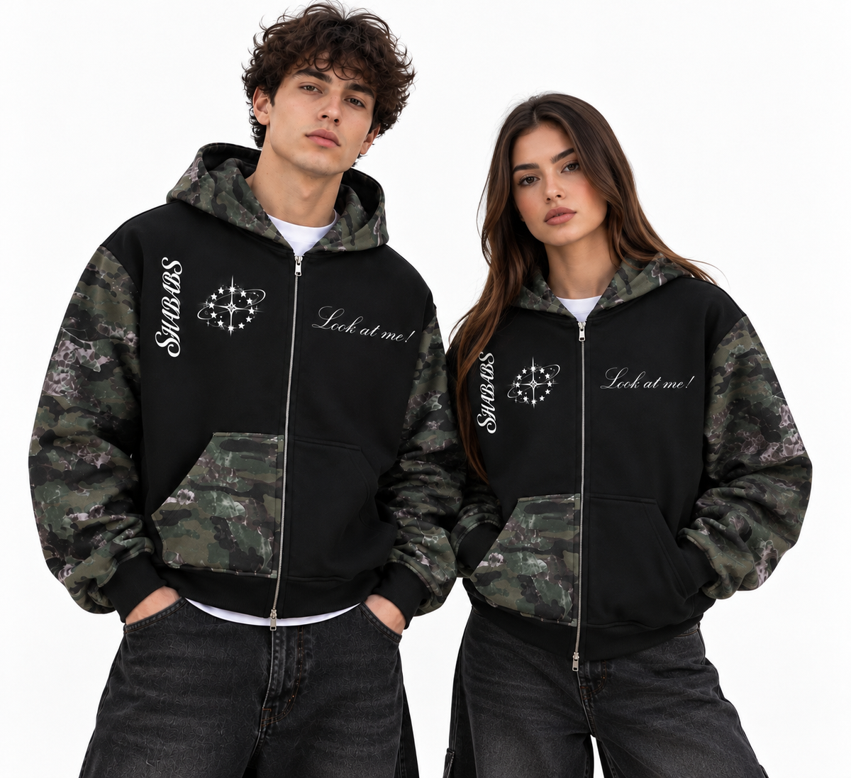 Adysaint Shababs Camo Full Zip Hoodie